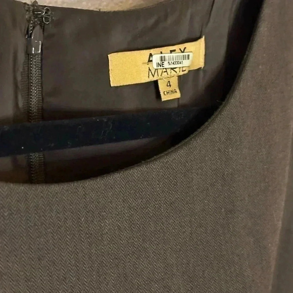 Alex Marie Career Dress Brown Sleeveless Petite Knee Length Size 4 - Picture 6 of 6